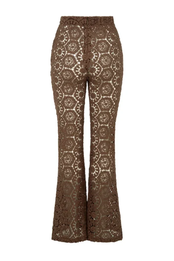 Chocolate Helena Crochet Lace Bells Best