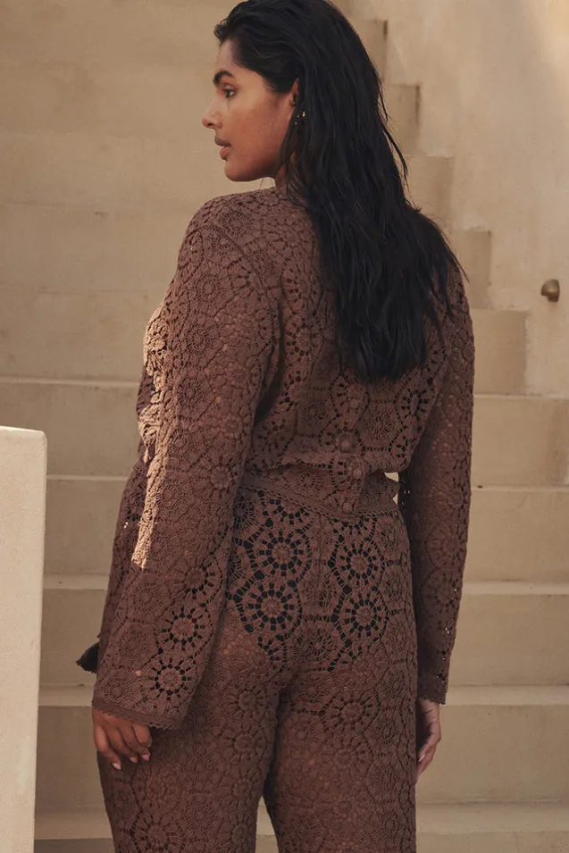 helena_crochet_lace_long__4-1.webp Chocolate Helena Crochet Lace Long Sleeve Top Sale