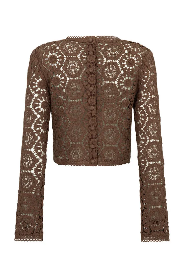 helena_crochet_lace_long__7-1.webp Chocolate Helena Crochet Lace Long Sleeve Top Sale