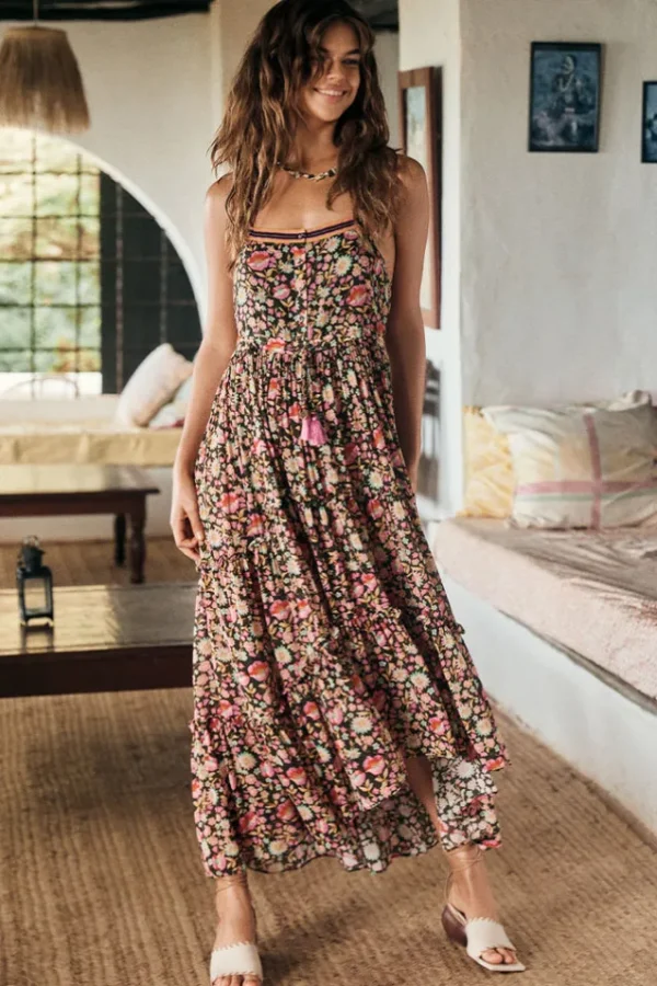 Night Blossom Impala Lily Maxi Sundress Best Sale