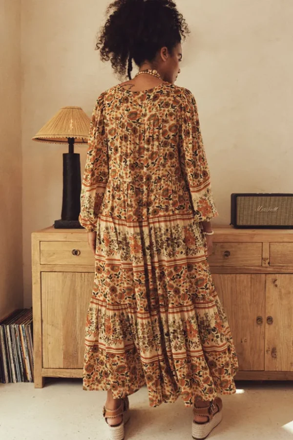 Gold Impala Lily Midi Dress Sale