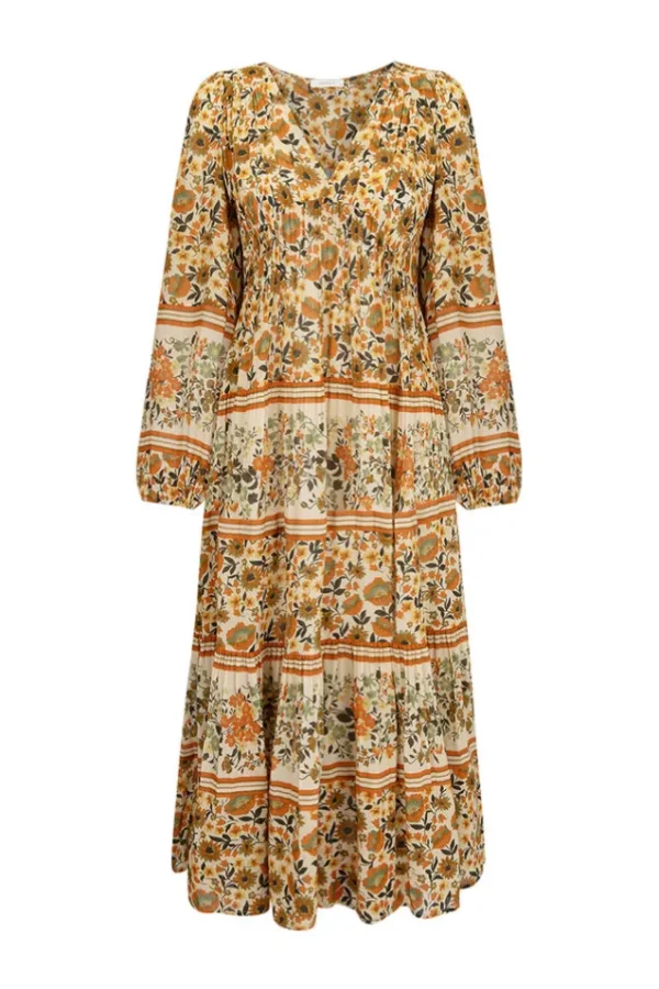 Gold Impala Lily Midi Dress Sale