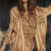 Gold Impala Lily Shirt Dress Hot