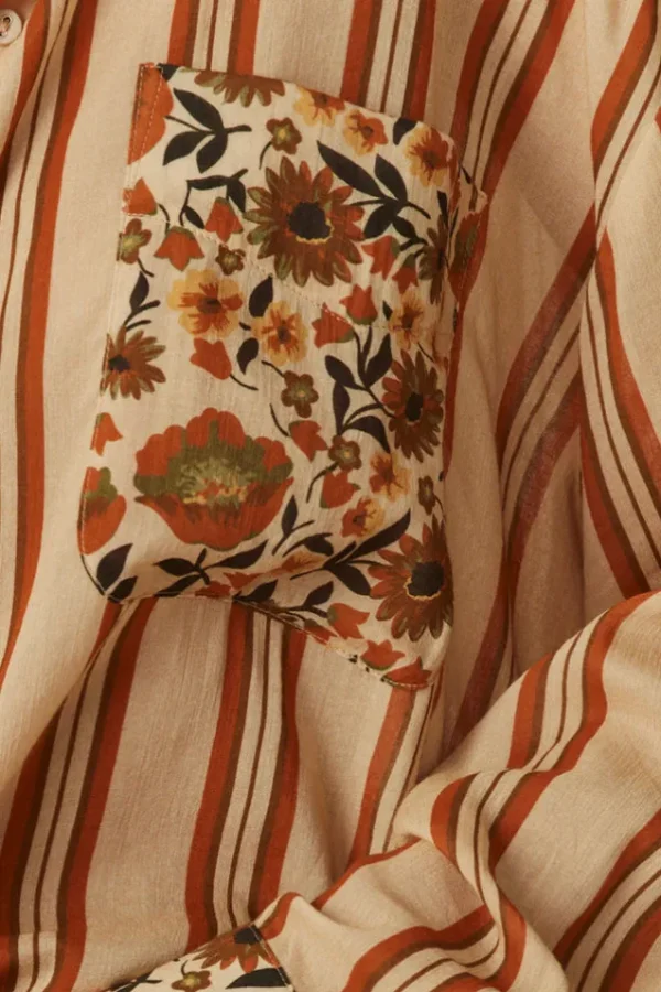 Gold Impala Lily Shirt Dress Outlet