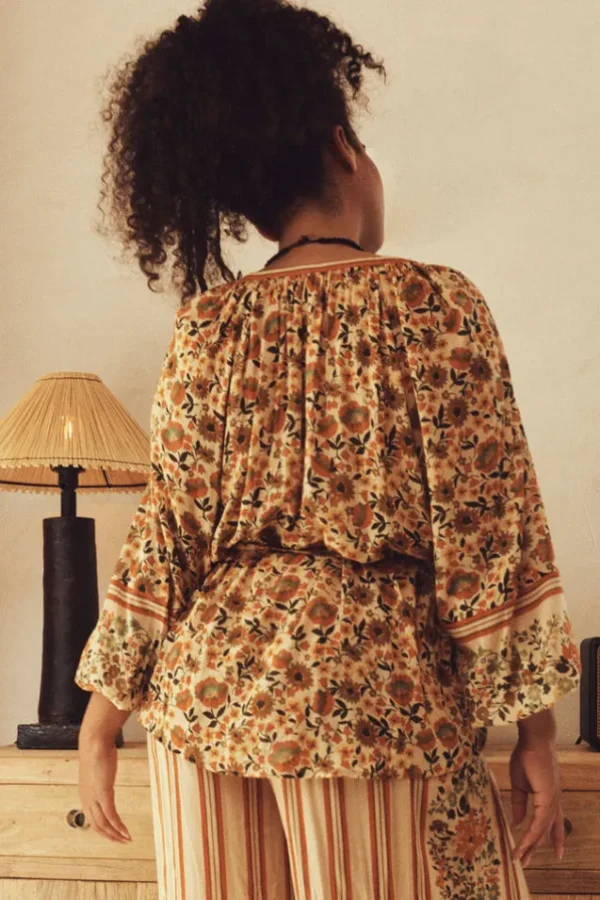 Gold Impala Lily Tie Blouse Online