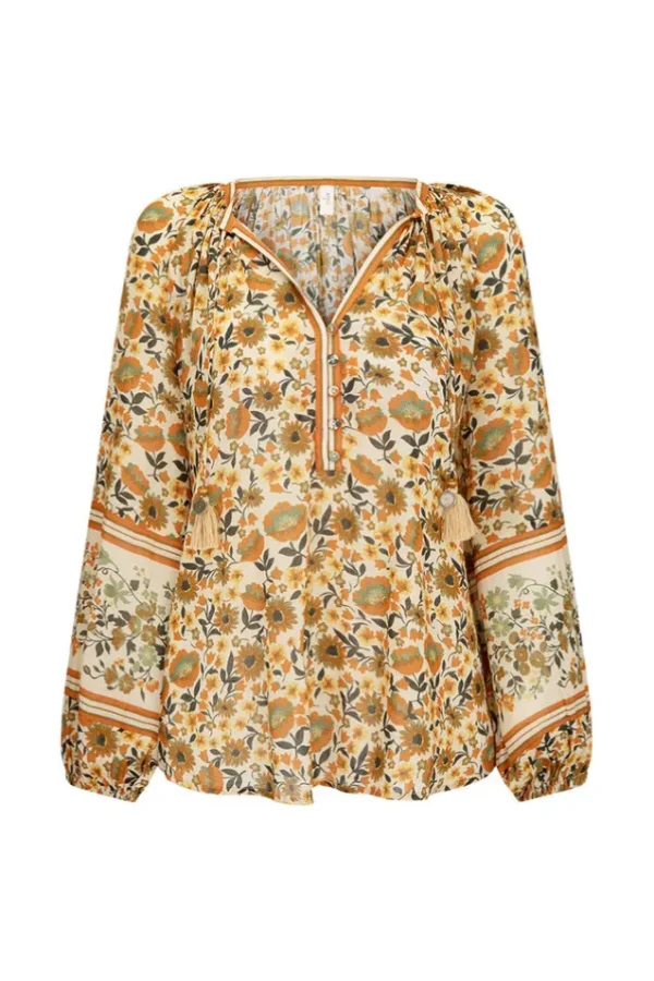Gold Impala Lily Tie Blouse Clearance