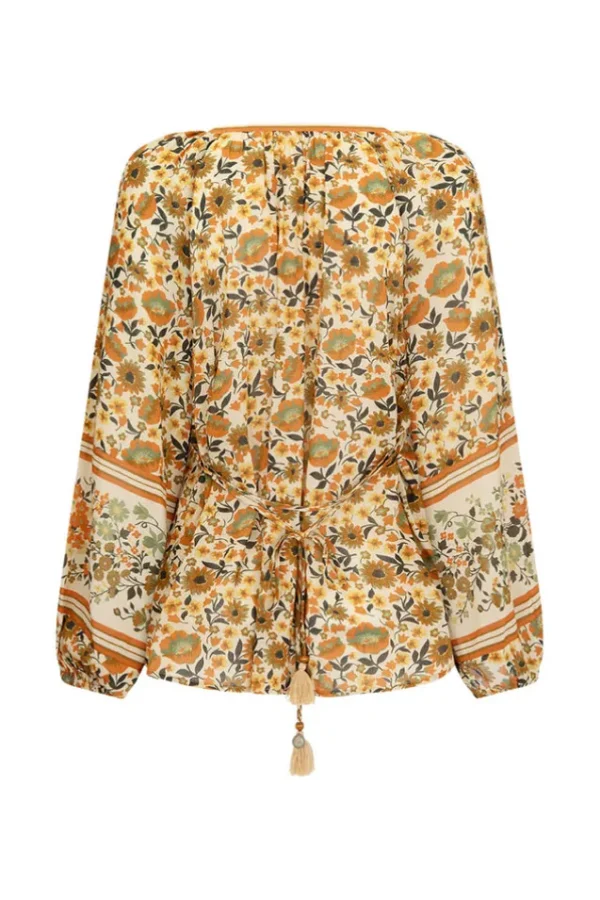 Gold Impala Lily Tie Blouse Online