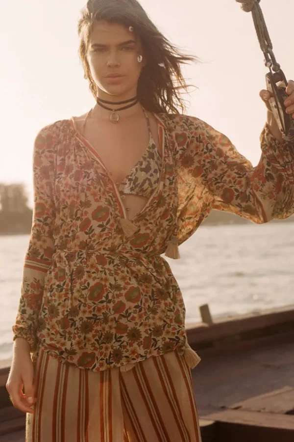 Gold Impala Lily Tie Blouse Clearance