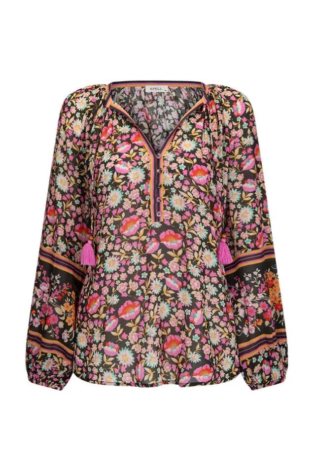 impala_lily_tie_blouse_8-4.webp Night Blossom Impala Lily Tie Blouse Sale