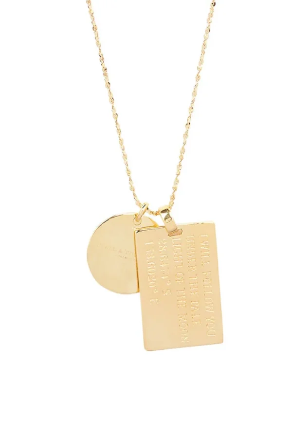 Gold Leo Stargazer Zodiac Necklace Fashion