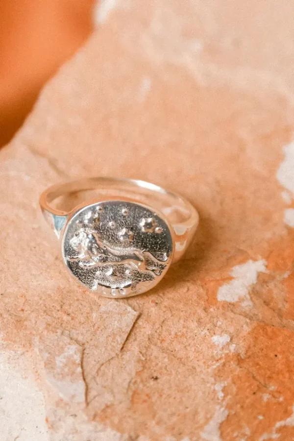 Sterling Silver Leo Stargazer Zodiac Ring Online