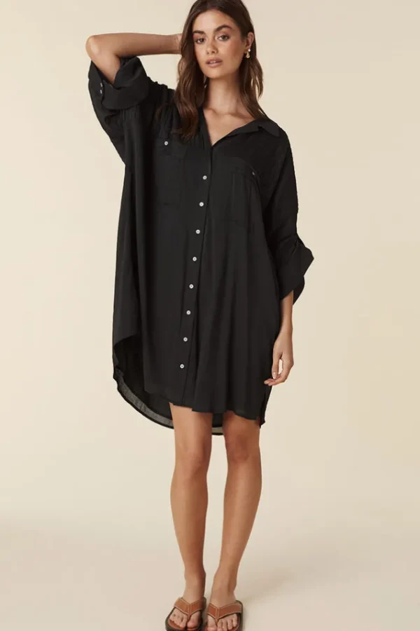 Charcoal Linda Mini Dress Cheap