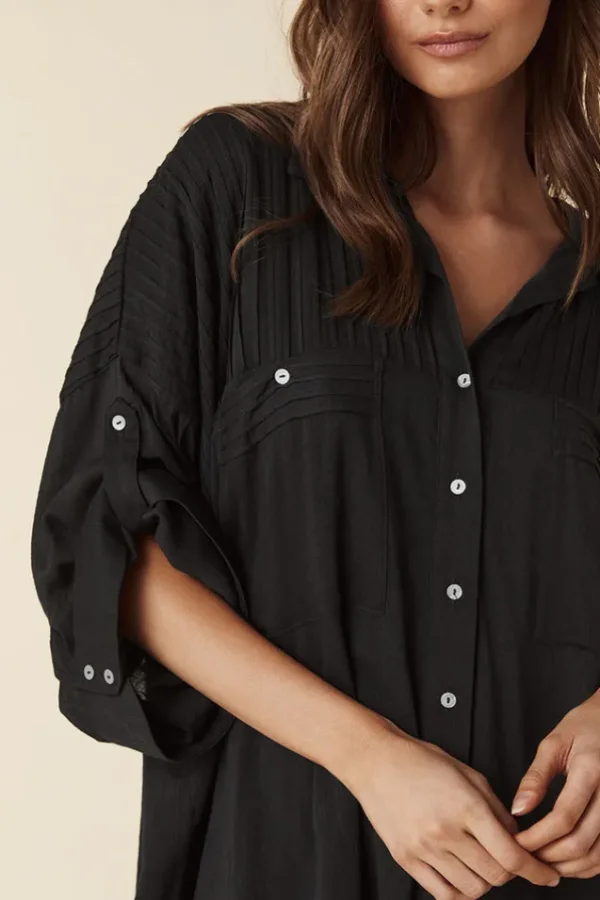 Charcoal Linda Mini Dress Cheap