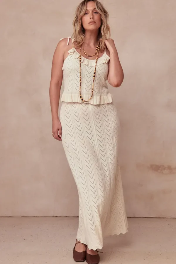 Snow Lou Lou Knit Midi Skirt Best Sale