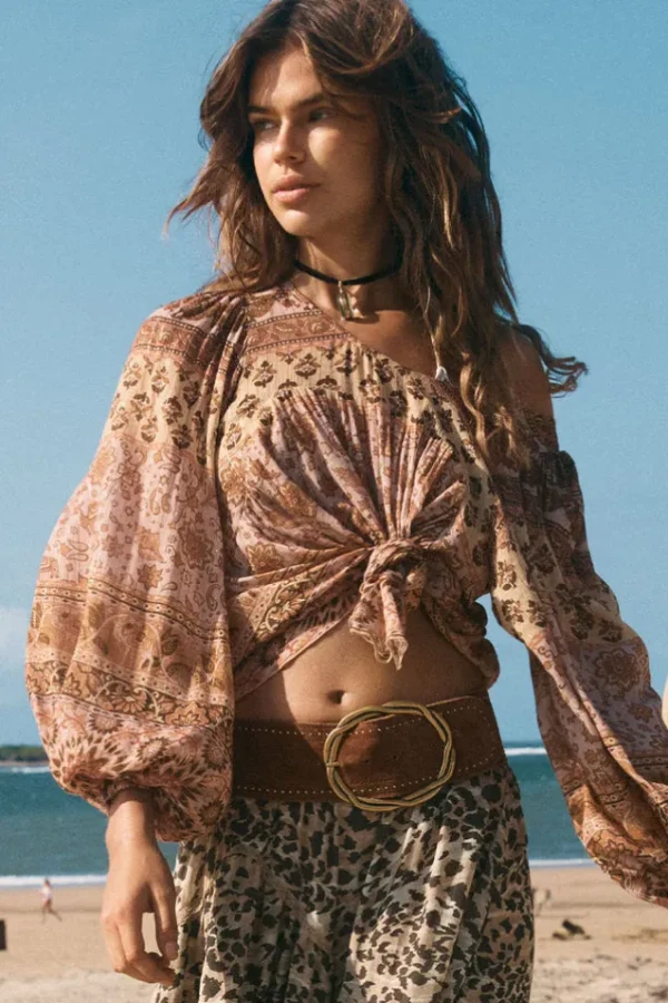 Mauve Lovers Beach Blouse Shop
