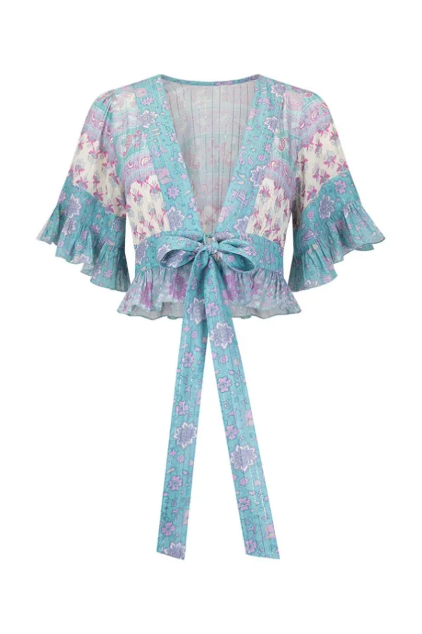 Paradise Lovers Beach Cropped Blouse Online