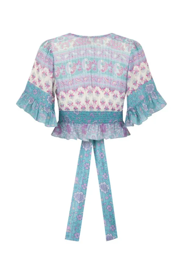 Paradise Lovers Beach Cropped Blouse Clearance