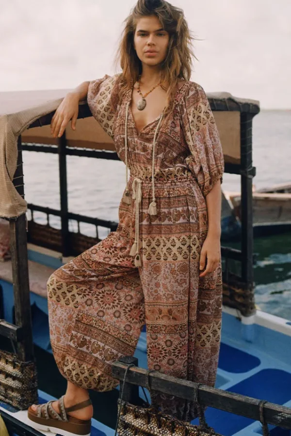 Mauve Lovers Beach Jumpsuit Fashion