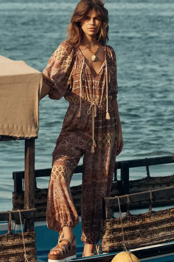 Mauve Lovers Beach Jumpsuit Fashion