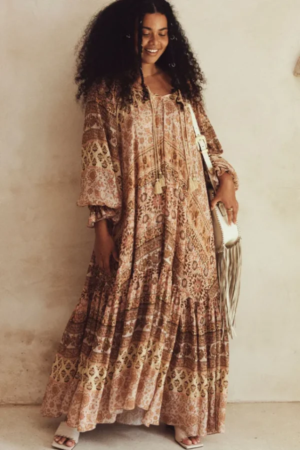 Mauve Lovers Beach Maxi Dress Hot