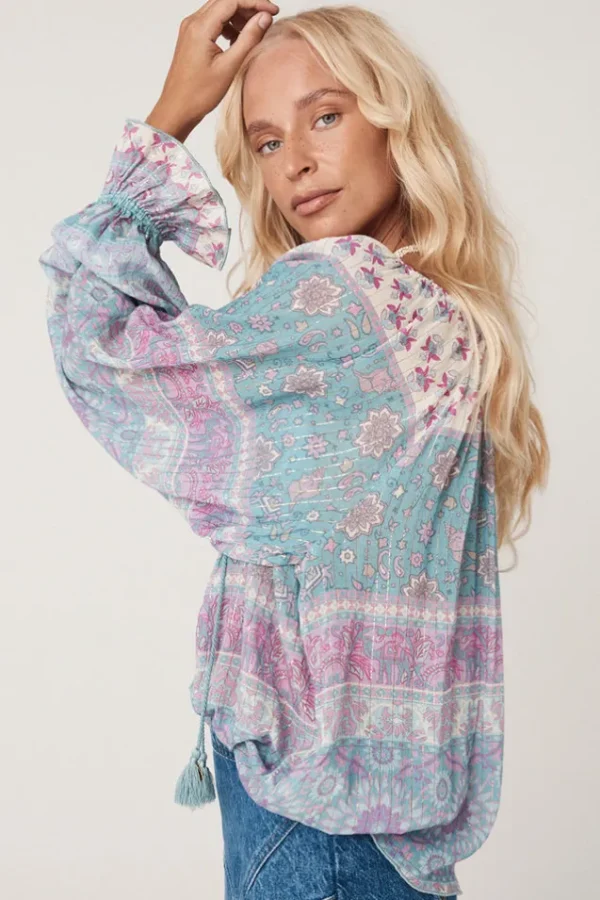 Paradise Lovers Beach Tie Blouse Clearance