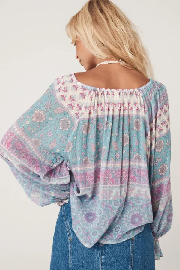 Paradise Lovers Beach Tie Blouse Clearance
