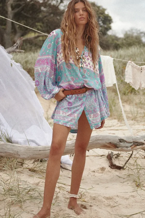 Paradise Lovers Beach Tunic Dress Cheap