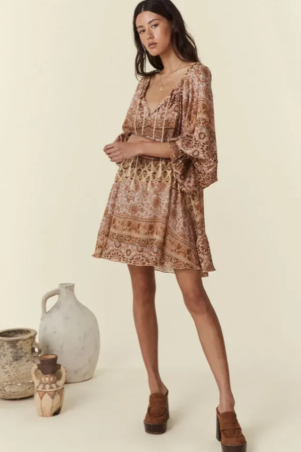 Mauve Lovers Beach Tunic Dress Discount