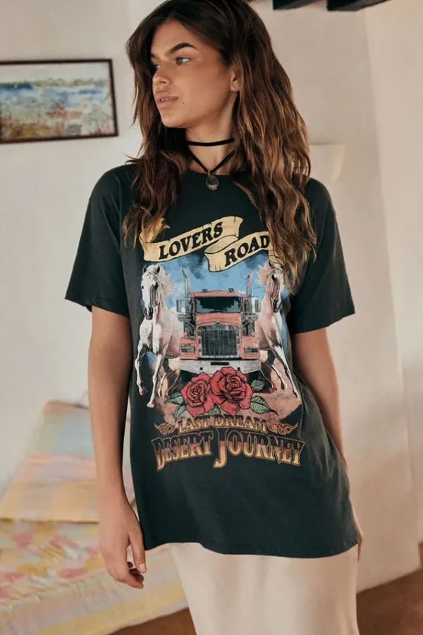 Charcoal Lovers Road Biker Tee Flash Sale