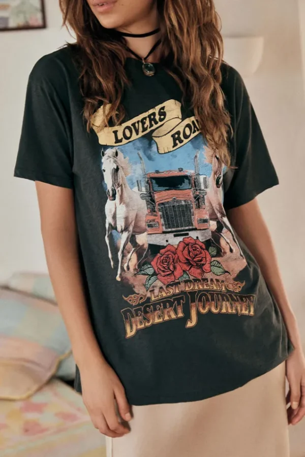 Charcoal Lovers Road Biker Tee New