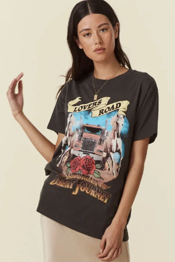 Charcoal Lovers Road Biker Tee New