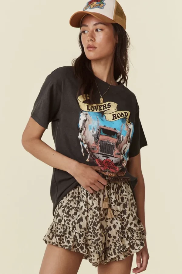 Charcoal Lovers Road Biker Tee New