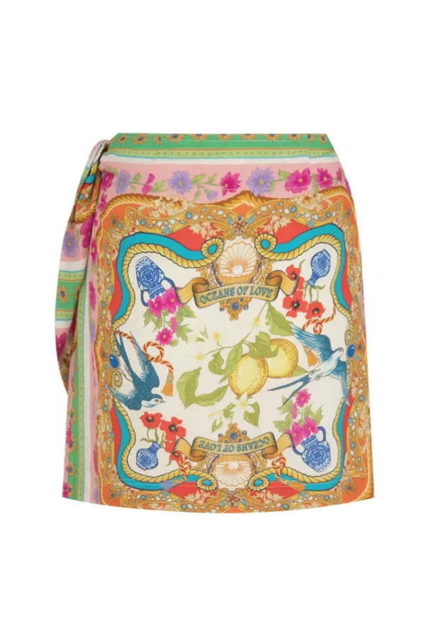 Mosaic Maddelena Wrap Skirt New