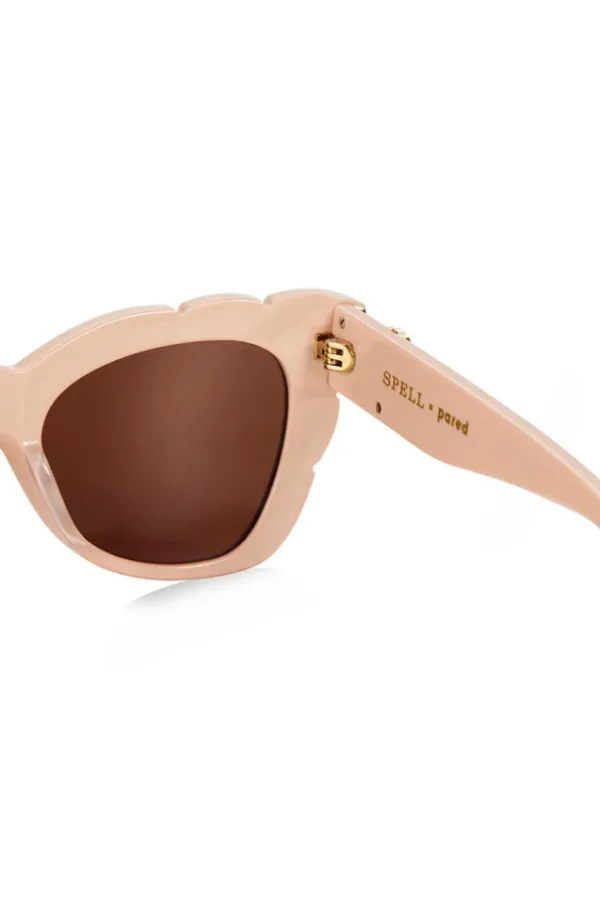 Nude Marilyn Thick Arm With Solid Brown Lens Sunglasses Discount