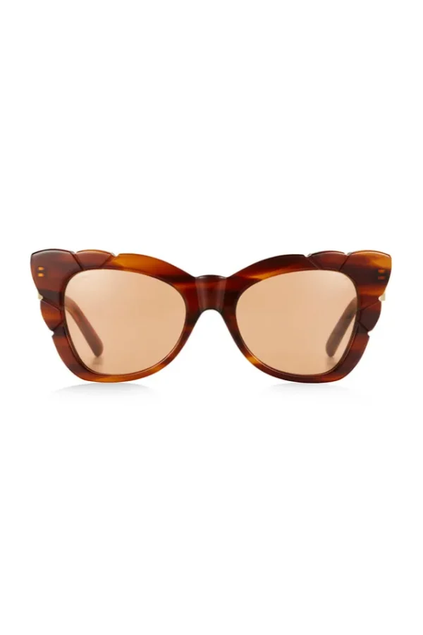 Havana Marilyn With Solid Amber Lens Sunglasses Sale