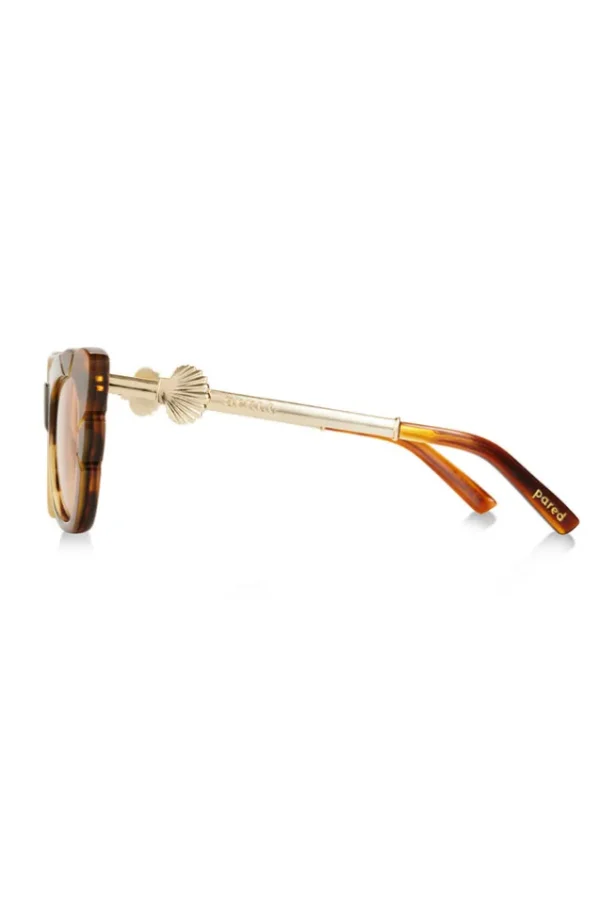 Havana Marilyn With Solid Amber Lens Sunglasses Fashion