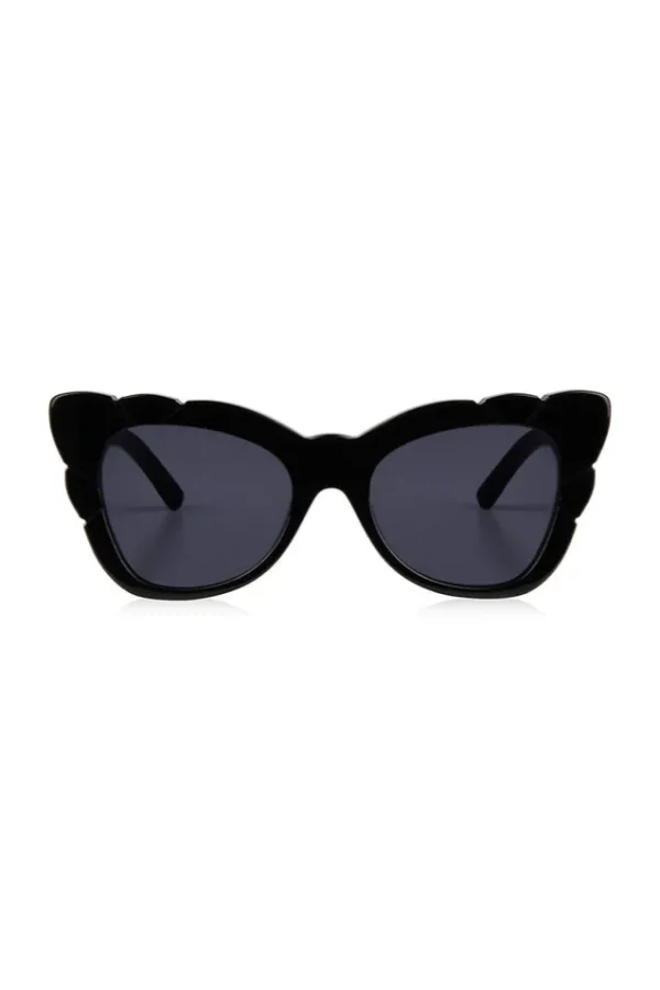 Black Marilyn With Solid Grey Lens New