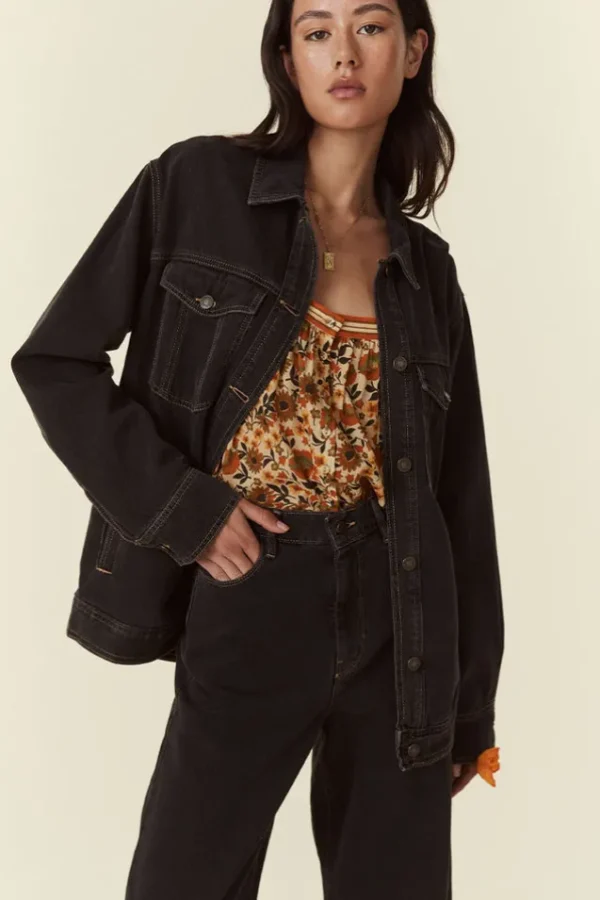 Vintage Black Muse Denim Jacket New