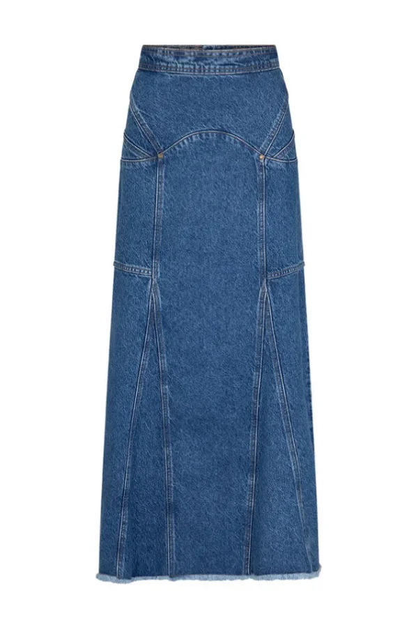 Inky Blue Muse Denim Maxi Skirt Online