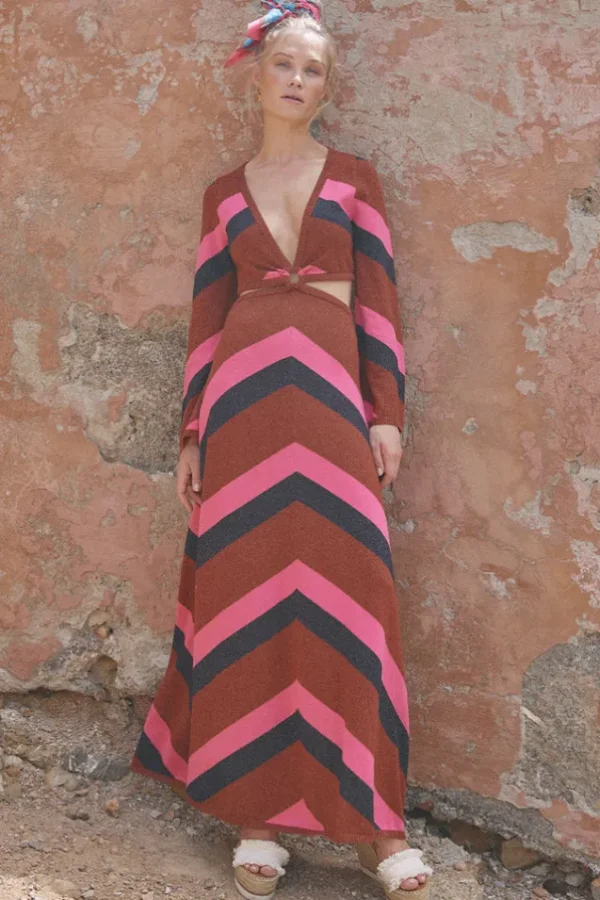 Plum Mylee Knit Gown Fashion