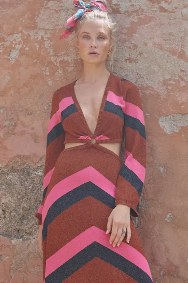 Plum Mylee Knit Gown Fashion