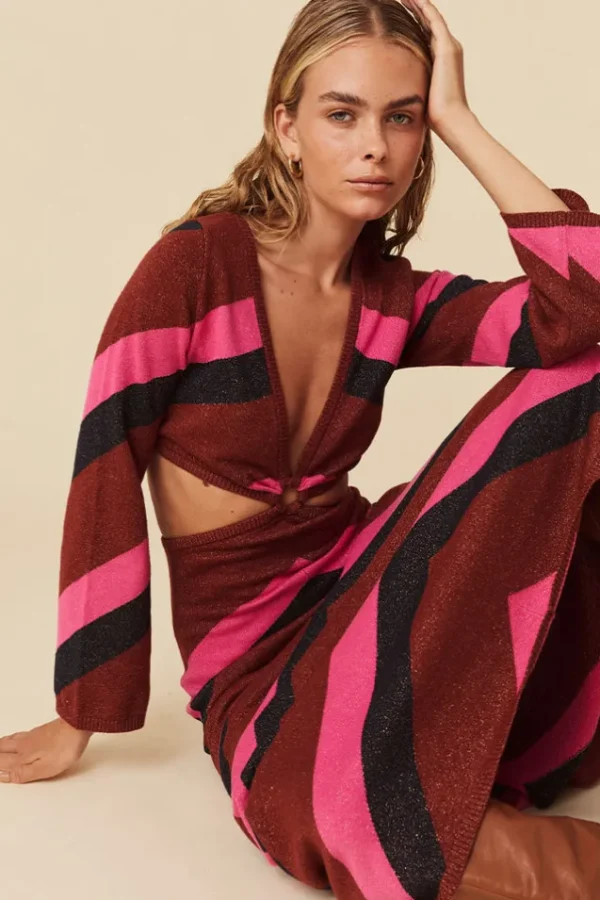 Plum Mylee Knit Gown Fashion
