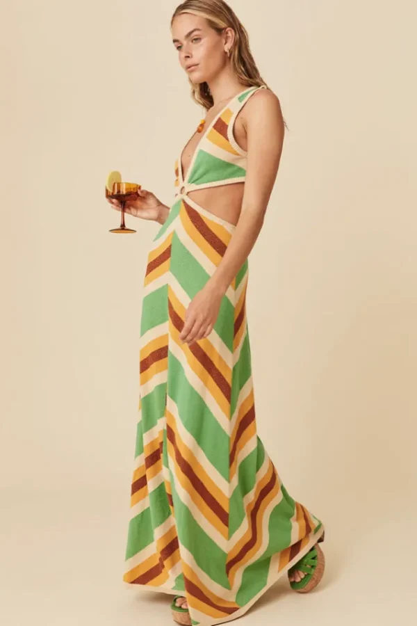 Jade Mylee Knit Sleeveless Gown Clearance