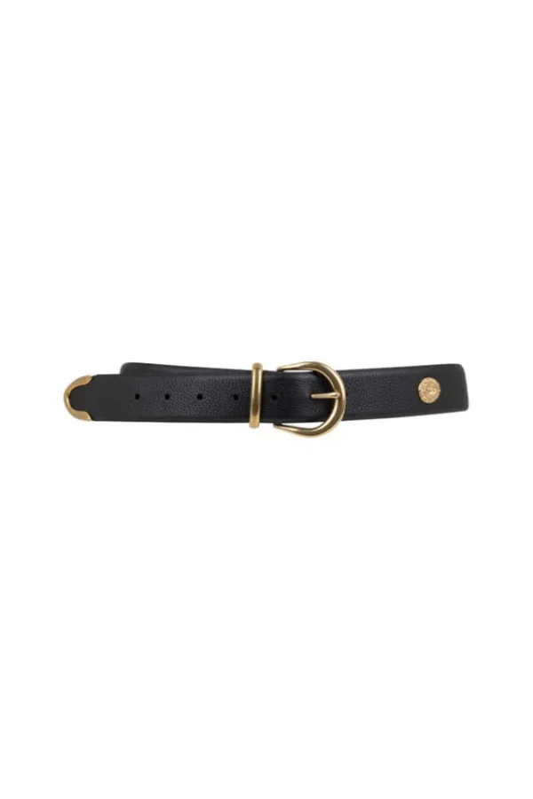 Black Neverland Leather Belt Flash Sale