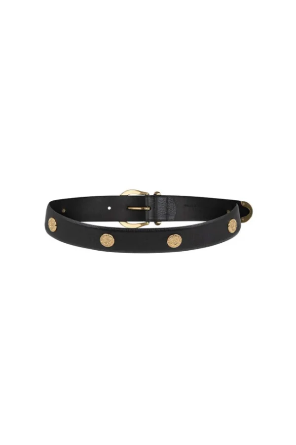 Black Neverland Leather Belt Flash Sale