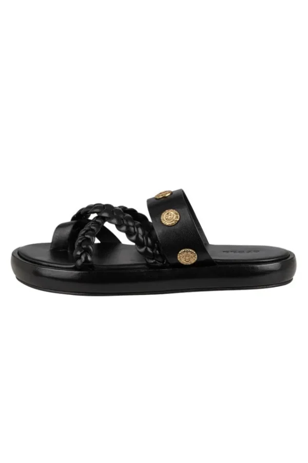 Black Neverland Leather Sandal Clearance