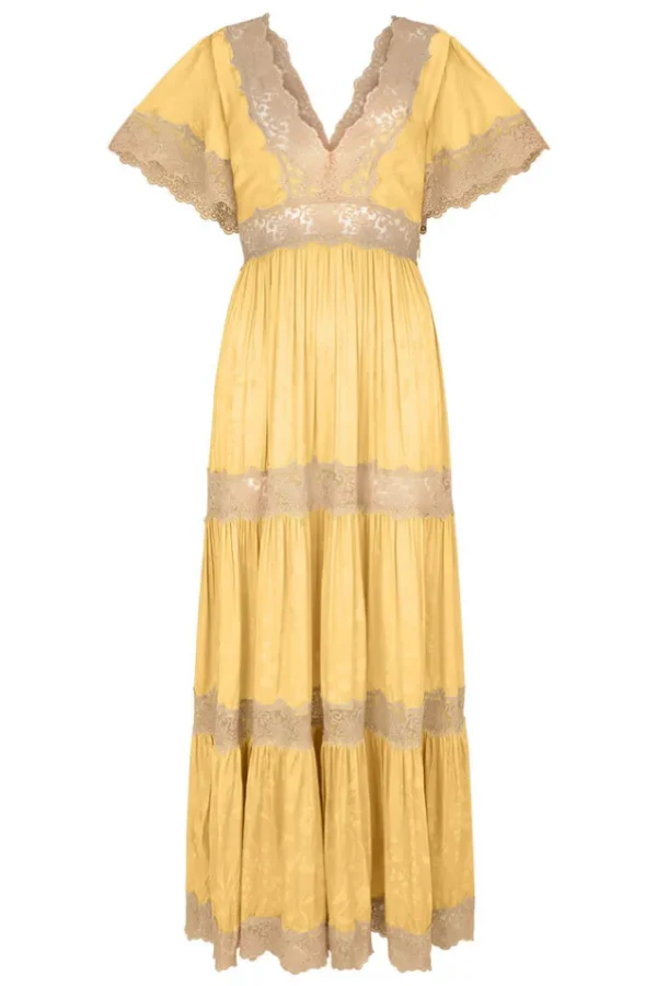 Lemon Ocean Gown Hot