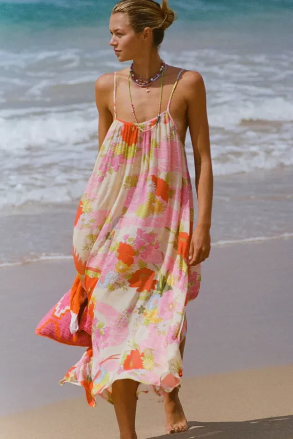Strawberry Oceans Of Love Strappy Dress Clearance
