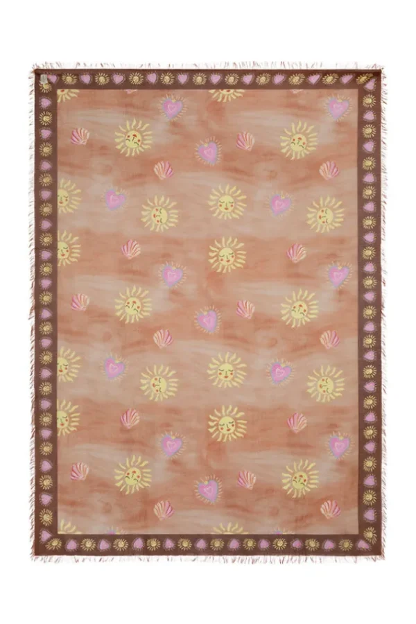 Tan Pampa Horizon Travel Scarf New