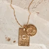 Gold Pisces Stargazer Zodiac Necklace Shop